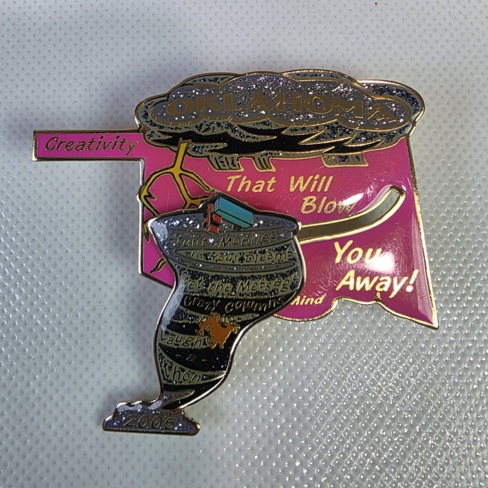 2005 Oklahoma Thunder Tornado Odyssey Of The‎ Mind OotM OM Lapel Trading Pin